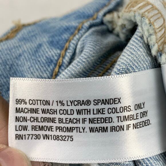 NWOT Universal Thread Denim Maxi Skirt sz 00 / 24" Waist Front Slit Light Wash - Picture 10 of 10